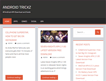 Tablet Screenshot of androidtrickz.com